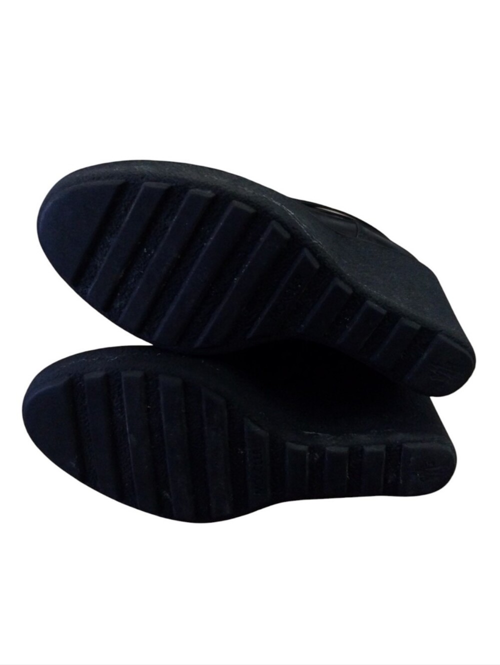 Moncler Cernobbio Black Quilted Leather Wedge Boots Women's 8 - Picture 9 of 9